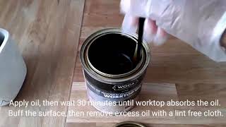 How To Remove Stains From Solid Wood Worktop [upl. by Peugia]