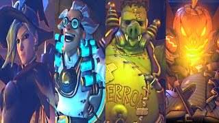 Overwatch JUNKENSTEINS REVENGE ALL CutscenesCinematics HALLOWEEN 2016 [upl. by Ardie]