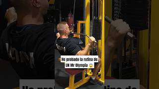 He probado la rutina de un Mr Olympia gym fitness bodybuilding dereklunsford mrolympia [upl. by Ogeid]