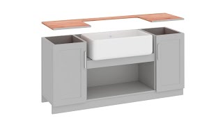 Shaws®  How to install a Shaws fireclay sink English [upl. by Haberman]