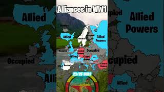 Alliances in WW1 geography mapper europe historymap map geotuber europeancountry 1914 1918 [upl. by Ellatsyrc]