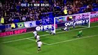 Everton 22 Newcastle United  Demba Ba Last Minute Equaliser [upl. by Desdamona143]