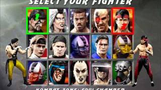 Mortal Kombat 3 UMK3  Character Select [upl. by Aman]