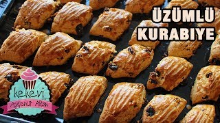 5 Dakikada Üzümlü Pastane Kurabiyesi 🍪 Uzun süre dayanan nefis tatlı kurabiye tarifi [upl. by Niltak]