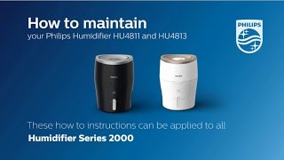 How to Maintain the Wick of Your Humidifier  Philips  Air Humidifiers [upl. by White287]