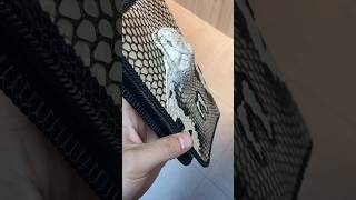 Pure snakeskin leather bag Would you like to order leather bags women snake [upl. by Ear]