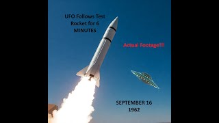 Watch This Ufo Chase An Atlas F Rocket For Nearly 6 Minutes In September 1962 ufo uap icbm [upl. by Etnuahs]