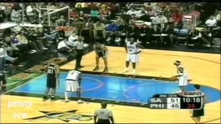 NBA Greatest Game Allen Iverson vs Tim Duncan Parker amp Manu Ginobili the Spurs 2004 [upl. by Laughton]