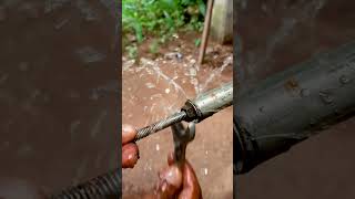 stop water leak from metal tube DIY shorts [upl. by Oiznun275]