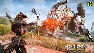 Fighting Dangerous Sawtooth  Horizon Zero Dawn Gameplay 2 [upl. by Awuhsoj]