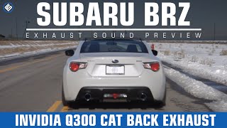 Invidia Q300 Cat Back Exhaust Titanium Tips Subaru BRZ  Scion FRS [upl. by Brom]