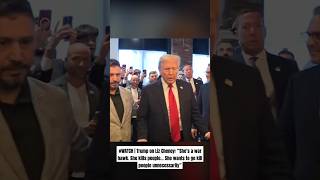 Trump on Liz Cheney “She’s a war hawk She kills people” watch [upl. by Htieh811]