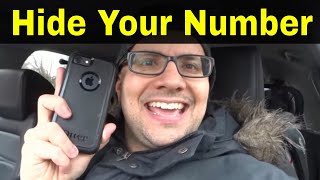 How To Hide Your Number On An IphoneEasy Tutorial [upl. by Durham]