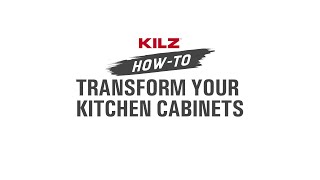 HowTo Transform Your Kitchen Cabinets with KILZ® [upl. by Nalac]