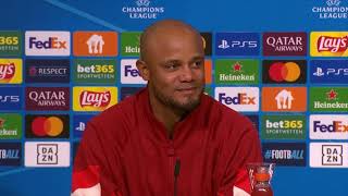 Kompany pleased with Bayern Munichs 10 home win over Benfica in Champions League｜UCL [upl. by Ev]