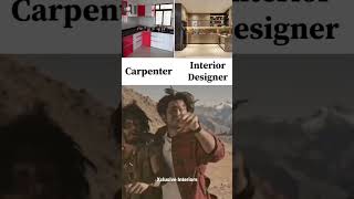 Carpenter vs Interior Designer 😂 comedy interiordesign home [upl. by Cindee889]