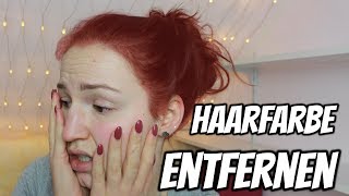 Meine Haare sind Rot Haarfarbe entfernen mit Hausmitteln  Lena’s Lifestyle [upl. by Atterahs]