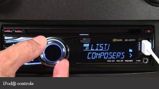 JVC KDHDR70 CD Receiver Display and Controls Demo  Crutchfield Video [upl. by Akeemaj533]