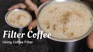 Filter Coffee using Coffee Filter shorts filtercoffee coffeelover [upl. by Bonni]