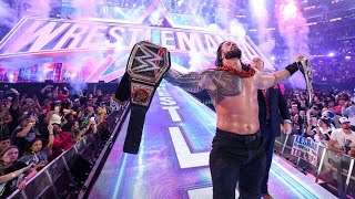 Roman Reigns Vs Brock Lesnar Full Match  Wwe Wrestlemania 38 Highlights 3422 [upl. by Kaspar713]