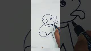 Draw the dog art drawing viral shorts [upl. by Olia]