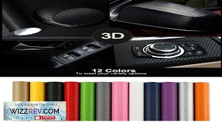 30127cm Car Stickers and Decals 3D Carbon Fiber Vinyl Wrap Sheet Roll Review [upl. by Odelle]