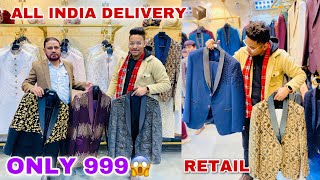 Cheapest Coat Pant Sherwani IndoWestern and Blazers Market in Delhi  Karol Bagh Market Delhi [upl. by Chastain]