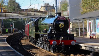 45596 “Bahamas” departs Shipley [upl. by Yenhpad]