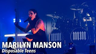 MARILYN MANSON  Disposable Teens  Live  CWMP  The Woodlands TX 91924 4K HDR [upl. by Kwon314]