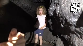 Bros exploring a cave discover lost little girl hiding in the darkness [upl. by Sarazen518]