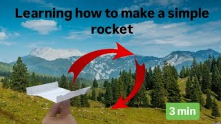 Learning how to make the easiest rocket with paper  Easy paper airplane [upl. by Hyatt170]