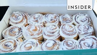 How Cinnabon Makes Cinnamon Rolls [upl. by Desi878]