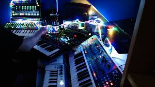 Electronic Jam Session using Roland System 1 TB3 MVS1 Gaia [upl. by Amikat530]