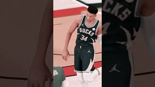 Giannis dunks Miami Heat call a timeout ps5 nba2k24 nba basketball [upl. by Ailedo351]