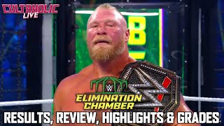 WWE Elimination Chamber 2022 Live Review Highlights Results amp Grades [upl. by Enetsirhc]