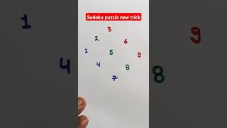 Sudoku puzzle trickmaths shorts [upl. by Hett]