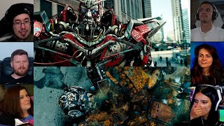 Sentinel prime kills Ironhide  Dark of the Moon  Reaction Mashup  transformers [upl. by Anaehr]