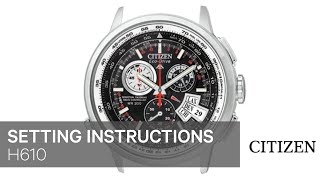 Citizen Watch Setting Instruction — H610 [upl. by Ahsenwahs]