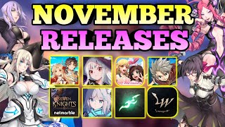 Upcoming November Gacha amp Mobile games 2021 [upl. by Casie]