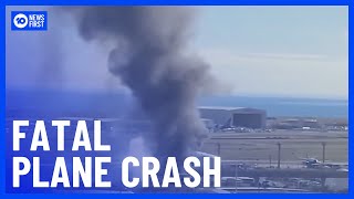 Two Dead After Fiery Plane Crash In Hawaii  10 News First [upl. by Aicilehp]