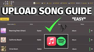 How to Easily Upload A Song to FreshTunes In 2023  Full FreshTunes Song Upload Guide [upl. by Odrautse]