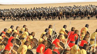 1500 Myrmidon Swordsman Vs 4800 Iberian Tribesman 4800  Total War Rome 2 [upl. by Enyawad]