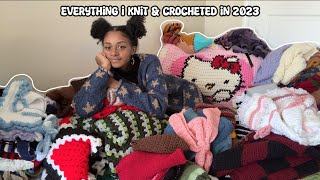 ৎ˚₊✩‧₊Everything I Knit amp Crocheted in 2023₊✩‧₊˚౨ [upl. by Aimil315]