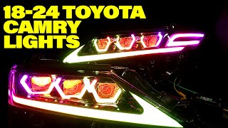 1824 Camry Tribeam RGB Custom Lights Time lapse [upl. by Nohs]