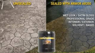 How To Apply the Armor AR350 Solvent Based Acrylic Sealer to Concrete and Pavers [upl. by Derinna16]