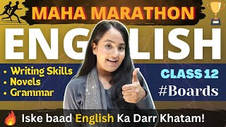 English Mahamarathon  writing Skill  Novels  Grammar English Class 12th By New Indian Era [upl. by Eam]