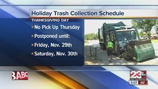 Holiday trash pickup changes schedules [upl. by Rauch903]