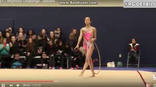 Laura Zeng Hoop Rhythmic Challenge USA 2017 [upl. by Seluj958]