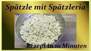 Spätzle selber machen  Tupperware Spätzleria  10 Minuten Rezept [upl. by Doley251]