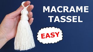 Macrame for beginners how to make tassel [upl. by Bruns735]